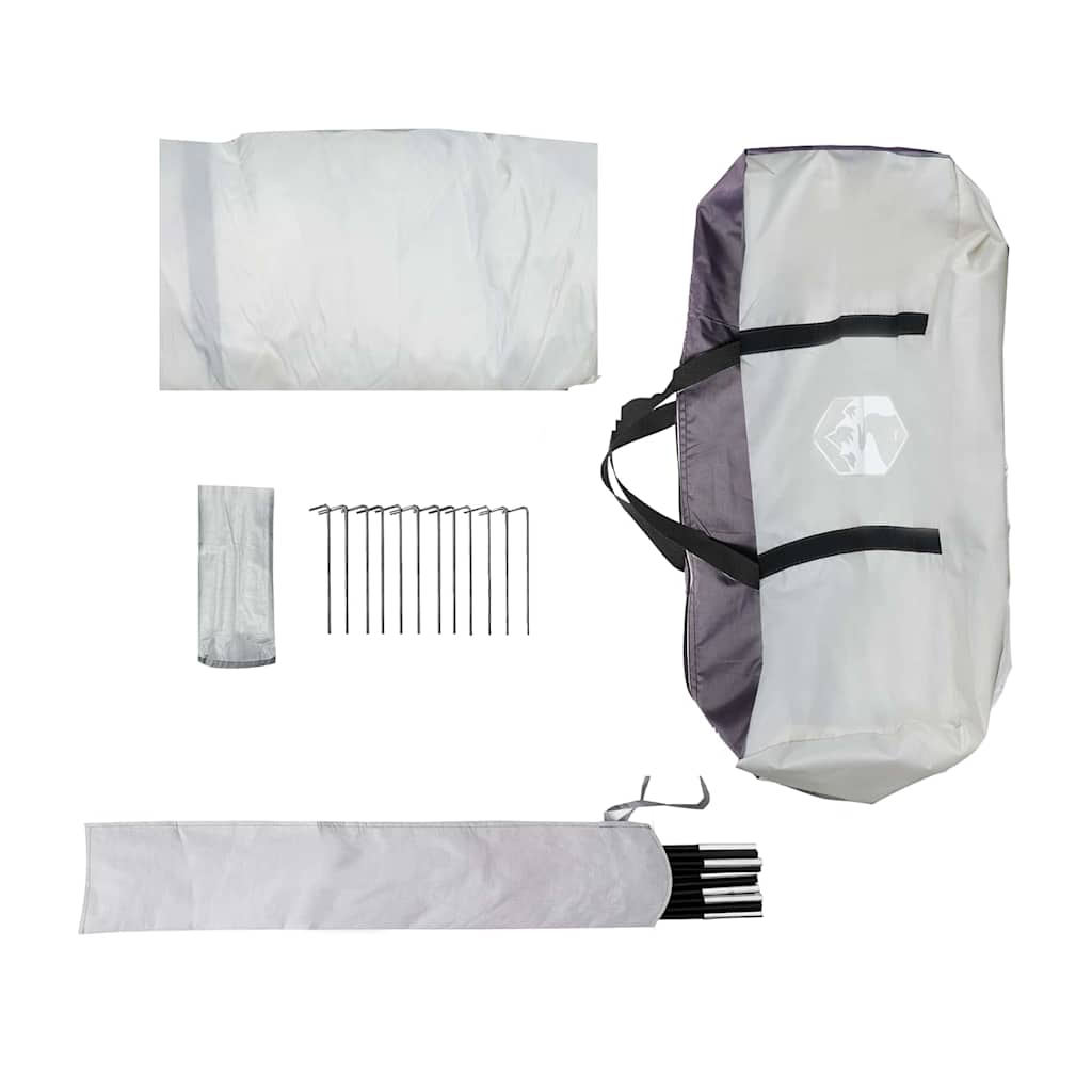 Palapinė-Tinklelis Nuo Uodų Su Stogu Pilka 380 X 380 X 225 Cm