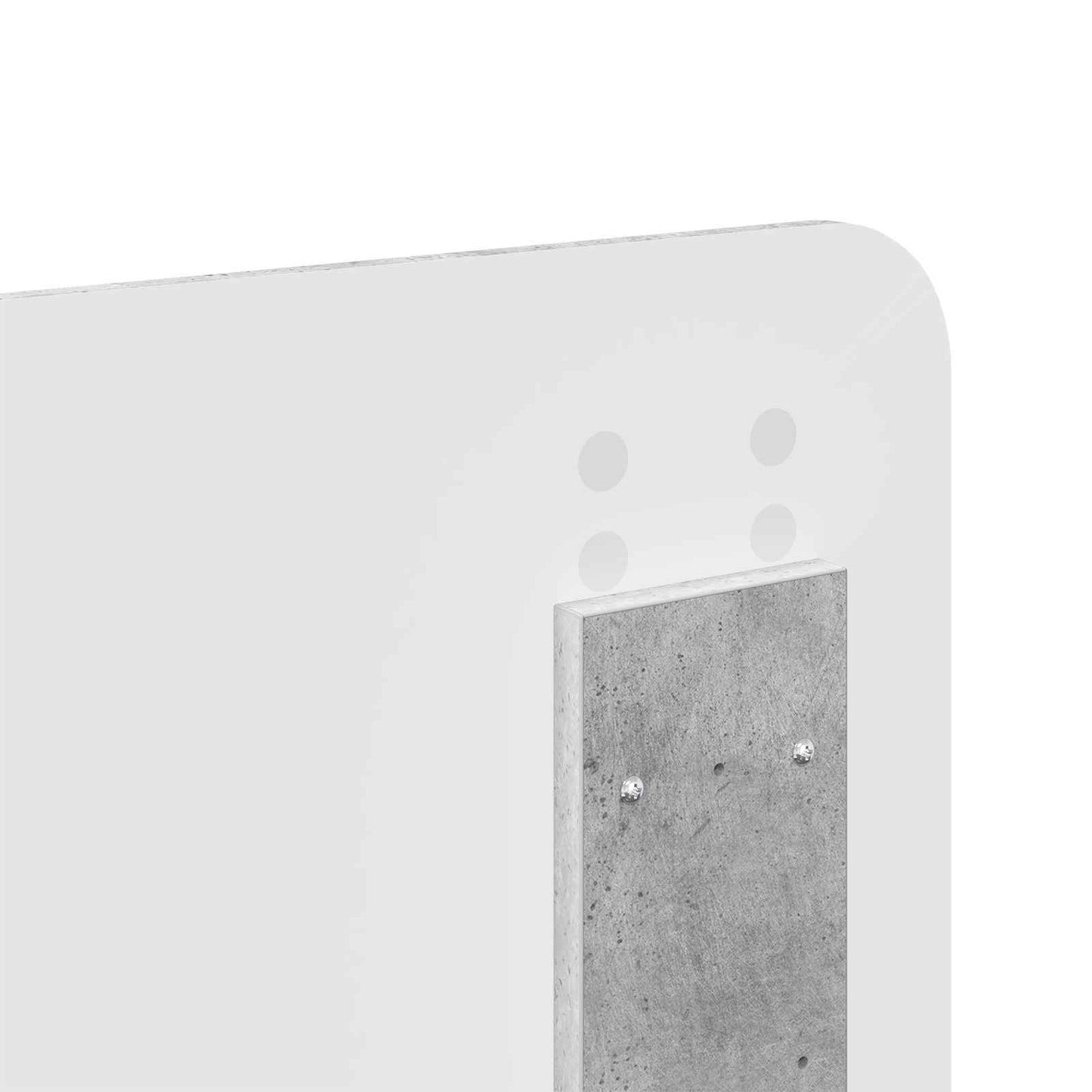 Lovos Rėmas Betono Pilka 200 X 200 Cm Inžinerinė Mediena