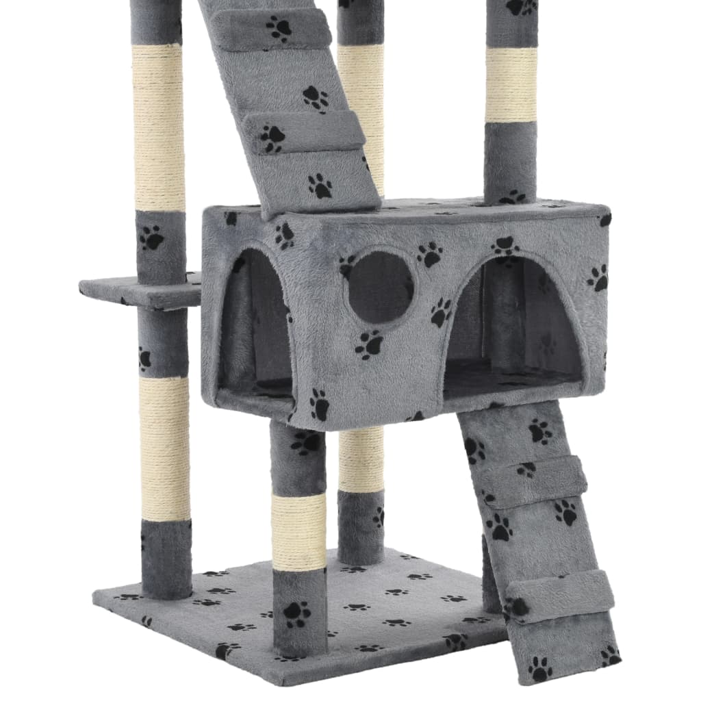 Draskyklė Katėms Su Stov. Iš Sizalio, 170Cm, Pilk. Sp. Pėd.