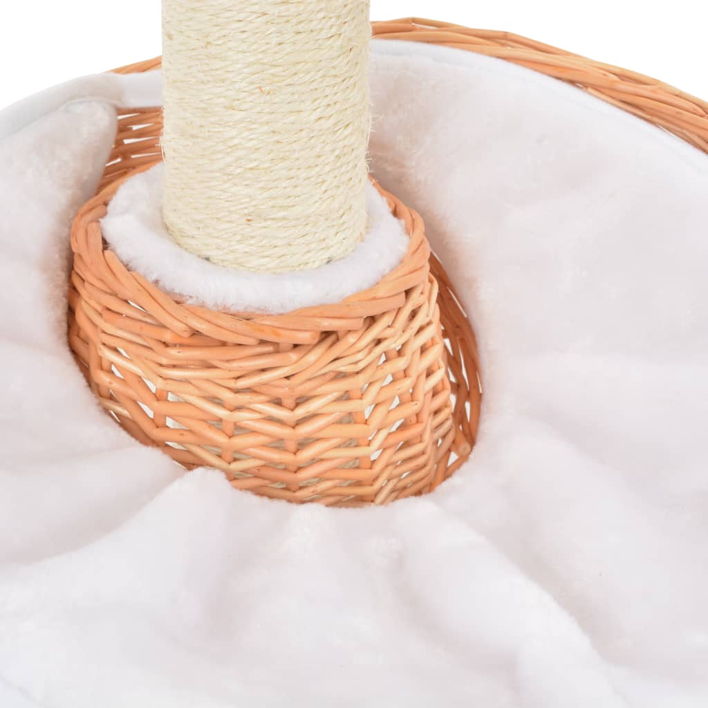 Draskyklė Katėms Su Stovu Iš Sizalio, Natūrali, Gluosnis