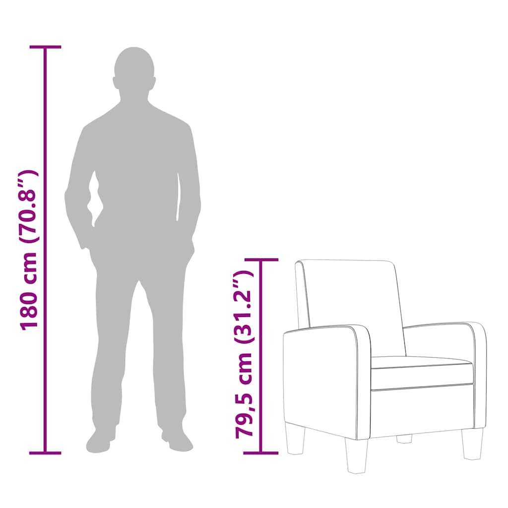 Krėslas, S, Dirbtinė Oda