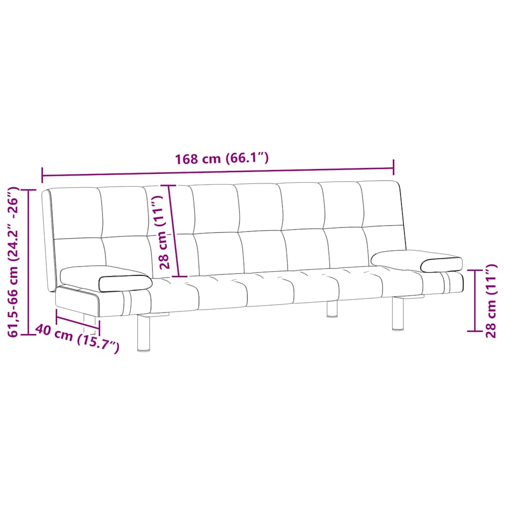 Sofa Lova Su Dviem Pagalv., Dirbtinė Oda, Reguliuoj.,