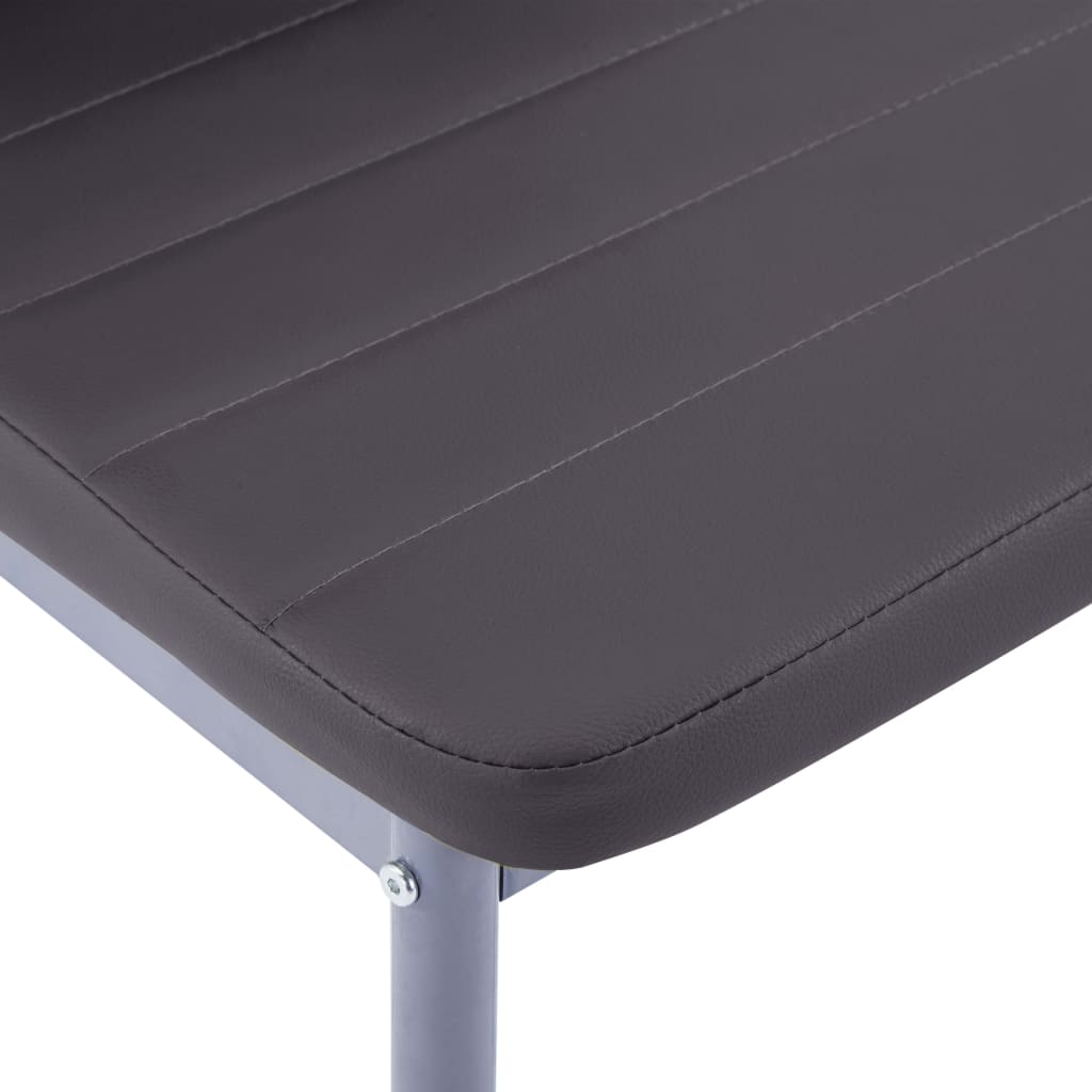 Septynių Dalių Valgomojo Baldų Rinkinys, Pilkos Spalvos