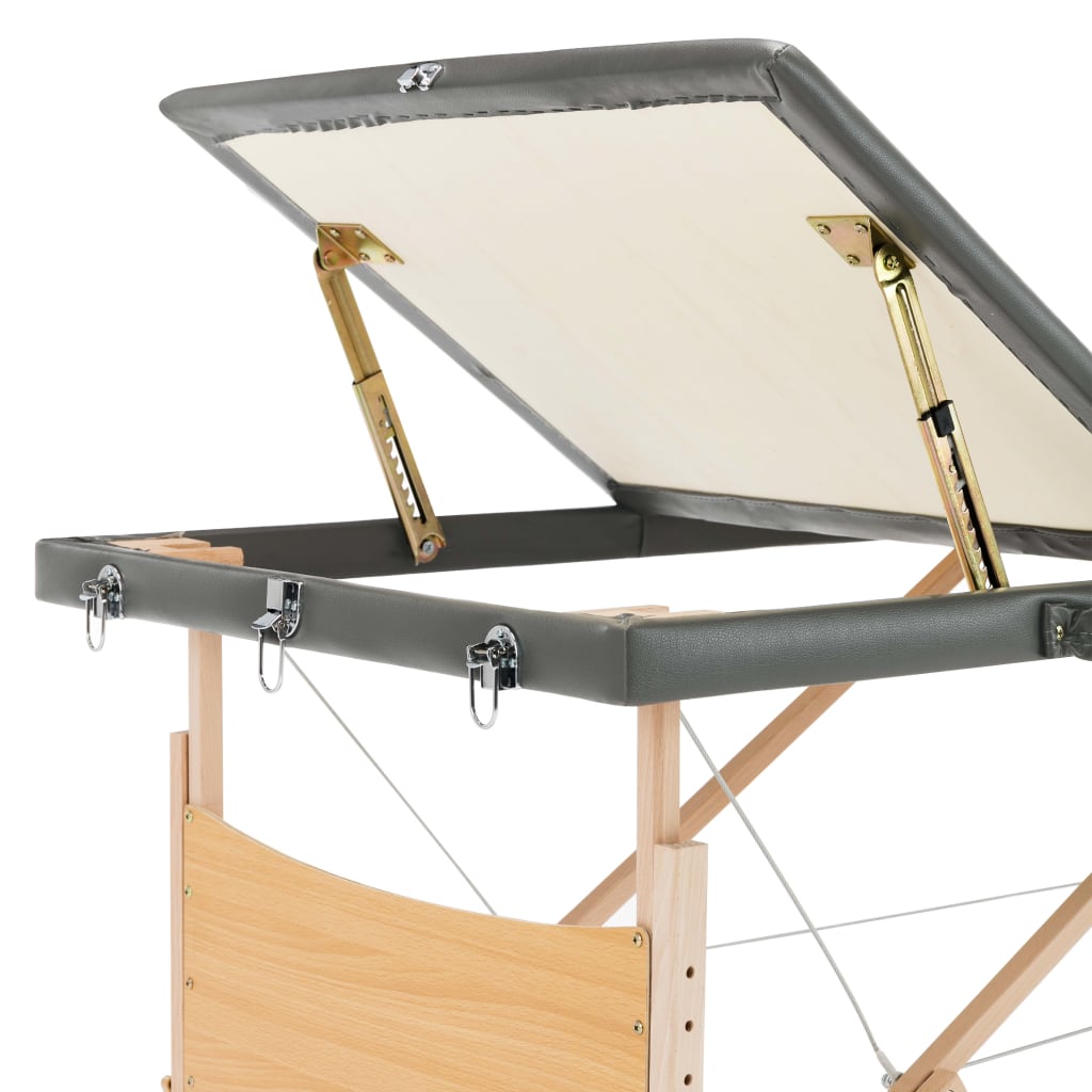 Masažo Stalas, , 186X68Cm, 3 Zonų, Medinis Rėmas