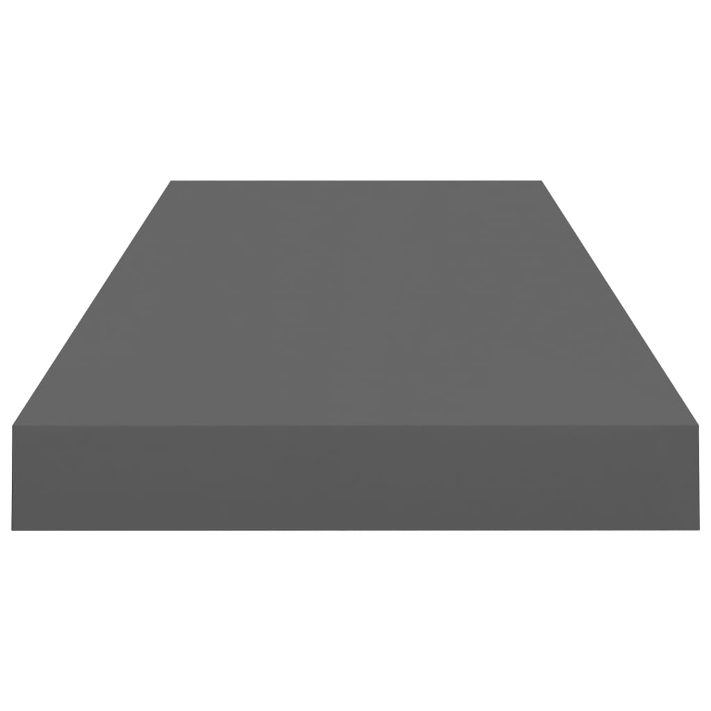 Pakabinama Sieninė Lentyna, Pilka, 60X23,5X3,8Cm, Mdf, Blizgi 60 X 23.5 X 3.8 Cm