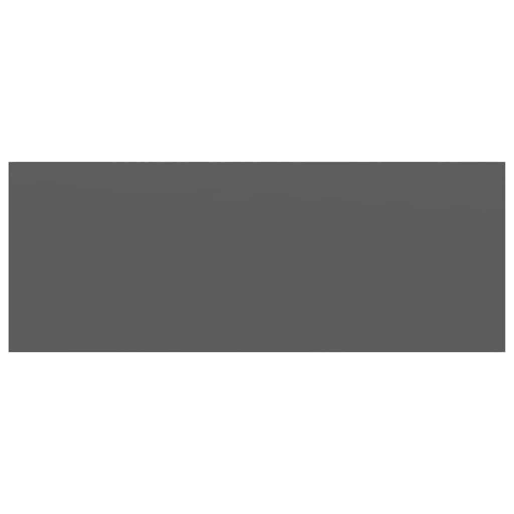 Pakabinama Sieninė Lentyna, Pilka, 60X23,5X3,8Cm, Mdf, Blizgi 60 X 23.5 X 3.8 Cm