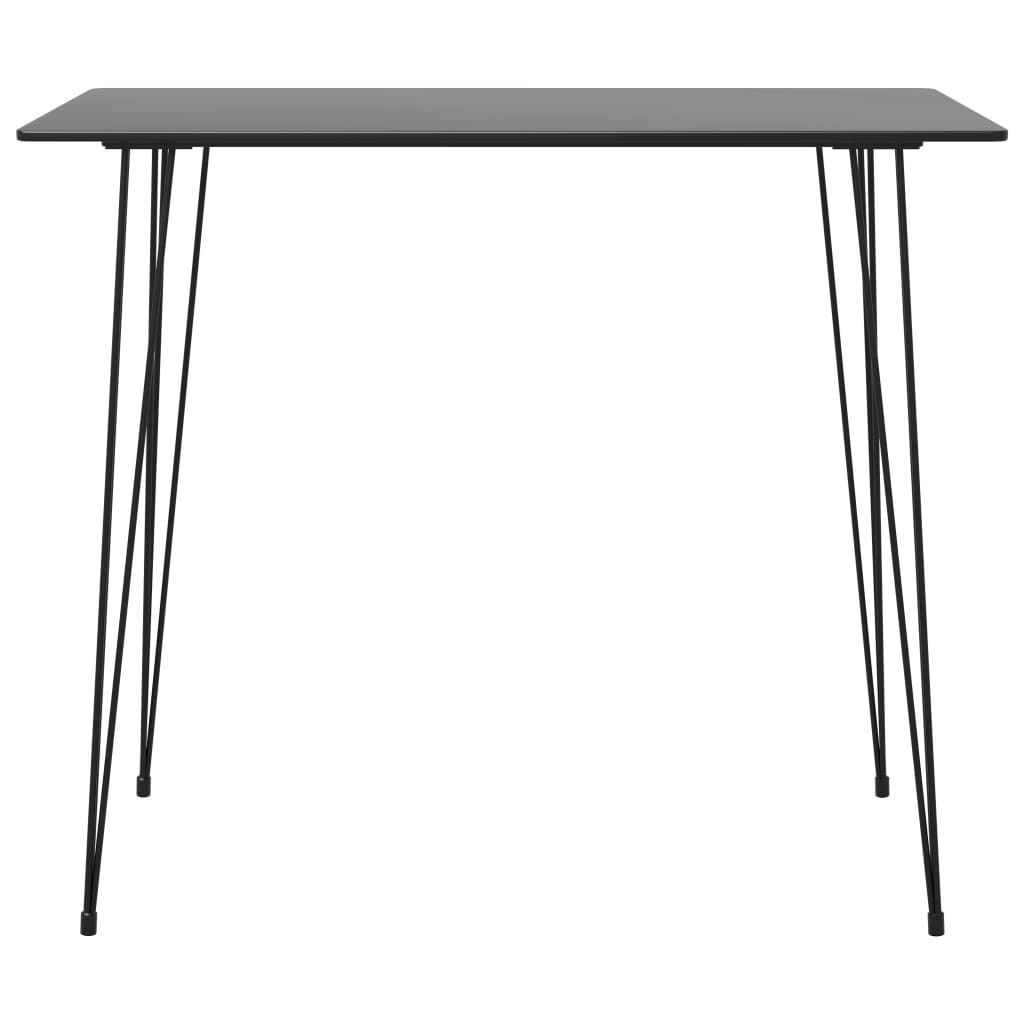 Baro Baldų Komplektas, 7 Dalių, Juodos Ir Pilkos Spalvos