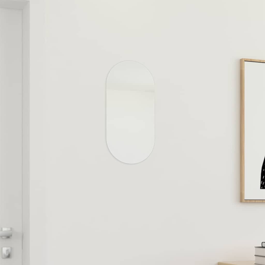 Veidrodis Lemputėmis, 80X40Cm, Stiklas, Ovalo Formos