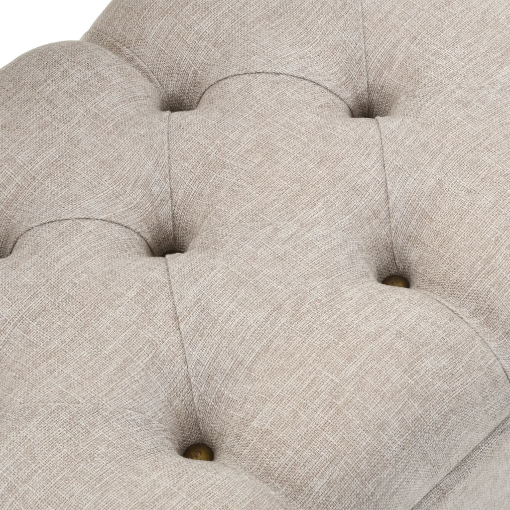 Suoliukas-Daiktadėžė Su Atlošu, Kreminis, 110Cm, Audinys