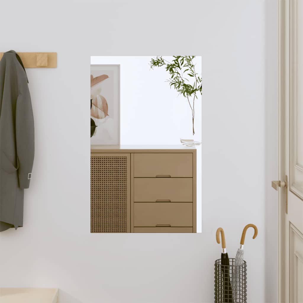 Sieninis Veidrodis Su Led Lemputėmis, 30X60Cm, Stiklas