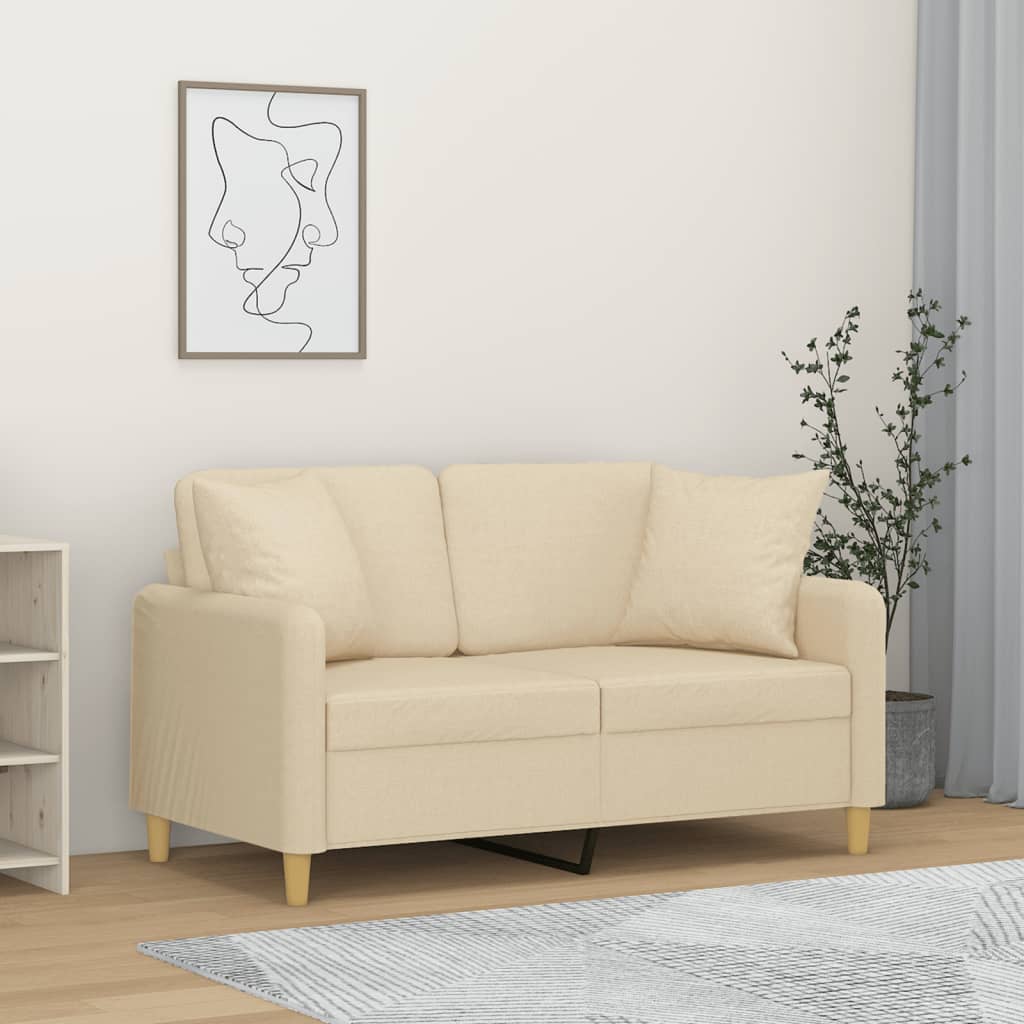 Trivietė Sofa Su Pagalvėlėmis, Spalvos, 180Cm, Audinys