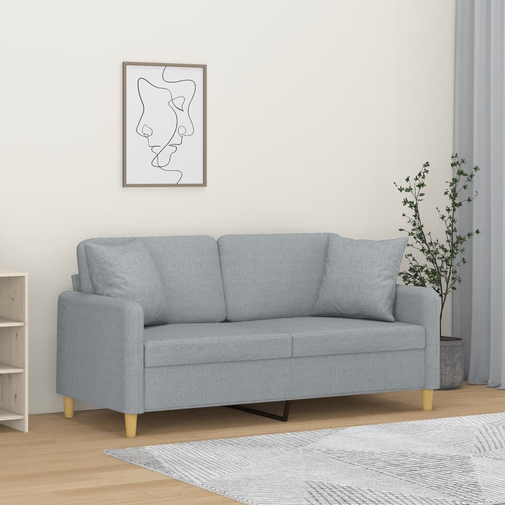 Trivietė Sofa Su Pagalvėlėmis, Spalvos, 180Cm, Audinys