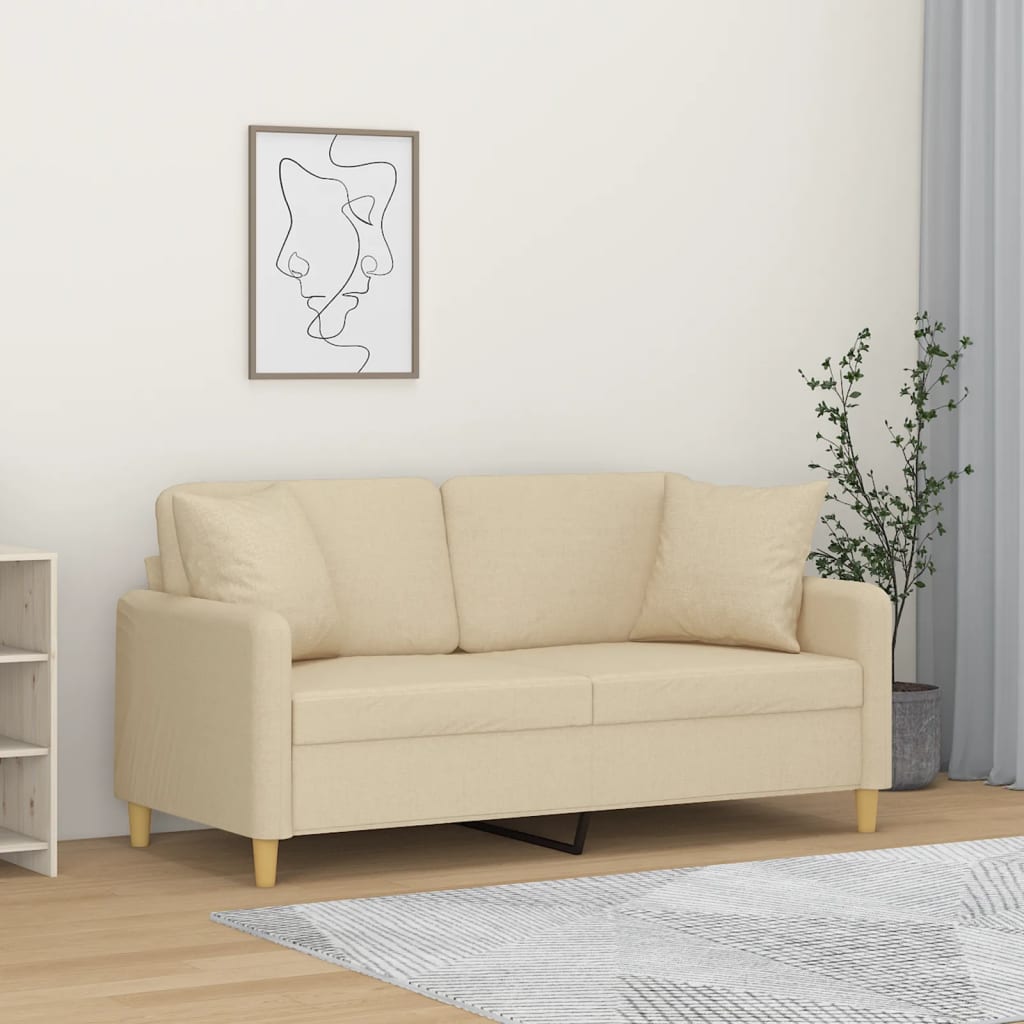 Trivietė Sofa Su Pagalvėlėmis, Spalvos, 180Cm, Audinys