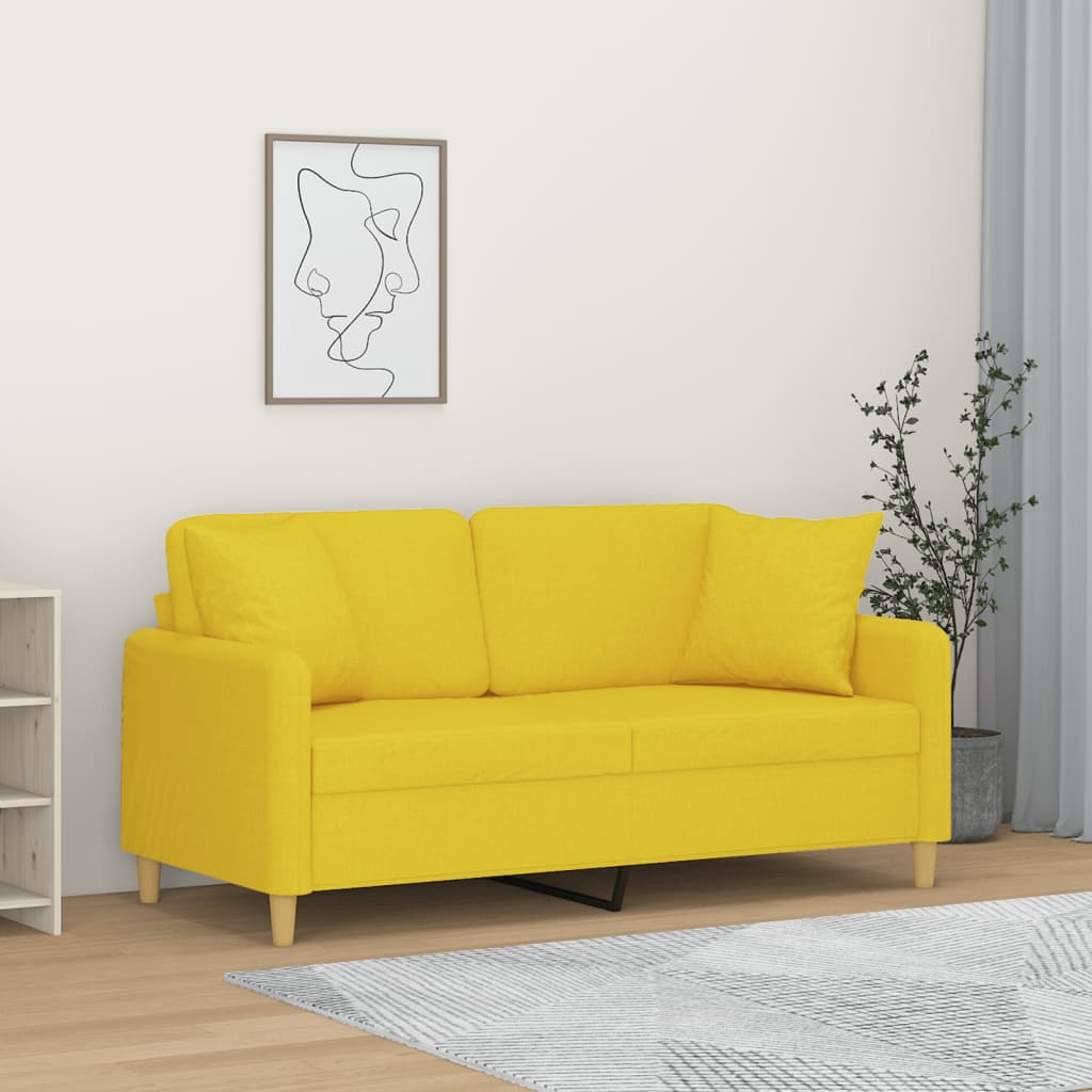 Trivietė Sofa Su Pagalvėlėmis, Spalvos, 180Cm, Audinys