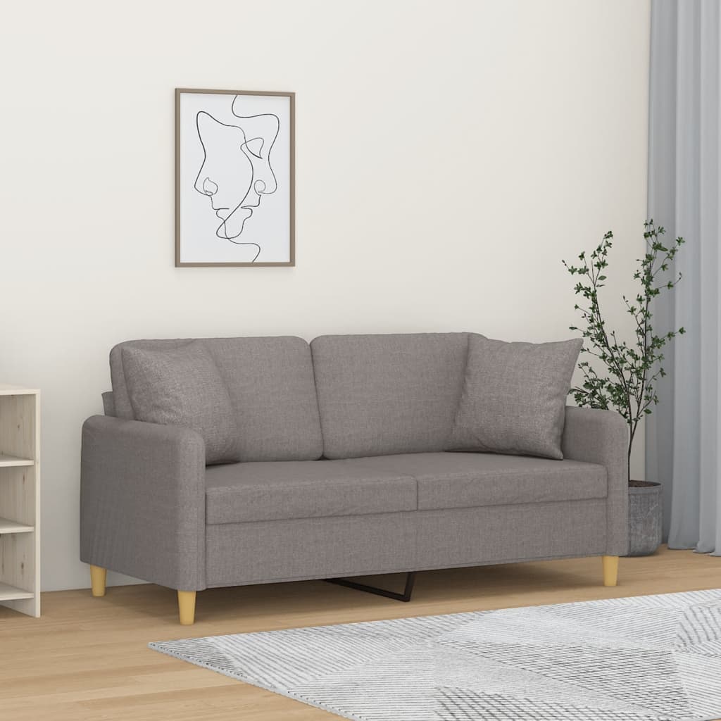 Trivietė Sofa Su Pagalvėlėmis, Spalvos, 180Cm, Audinys