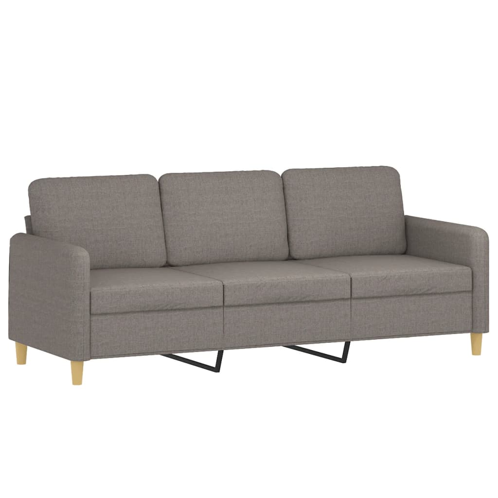 Trivietė Sofa Su Pagalvėlėmis, Spalvos, 180Cm, Audinys