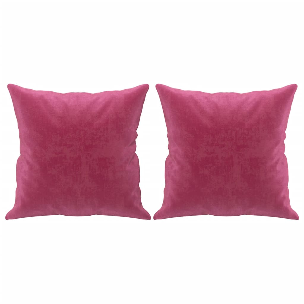 Trivietė Sofa Su Pagalvėlėmis, Raudonojo Vyno, 180Cm, Aksomas