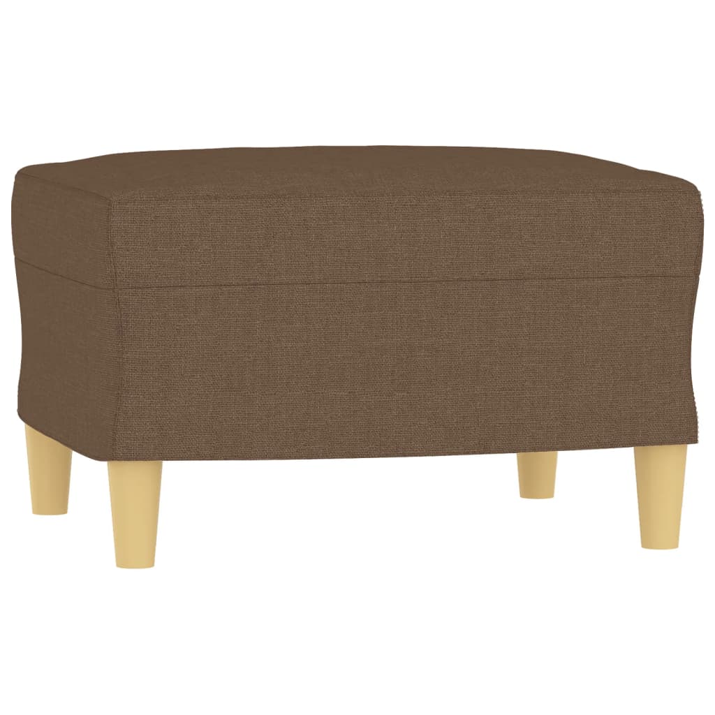 Trivietė Sofa Su Pakoja, Rudos Spalvos, 180Cm, Audinys
