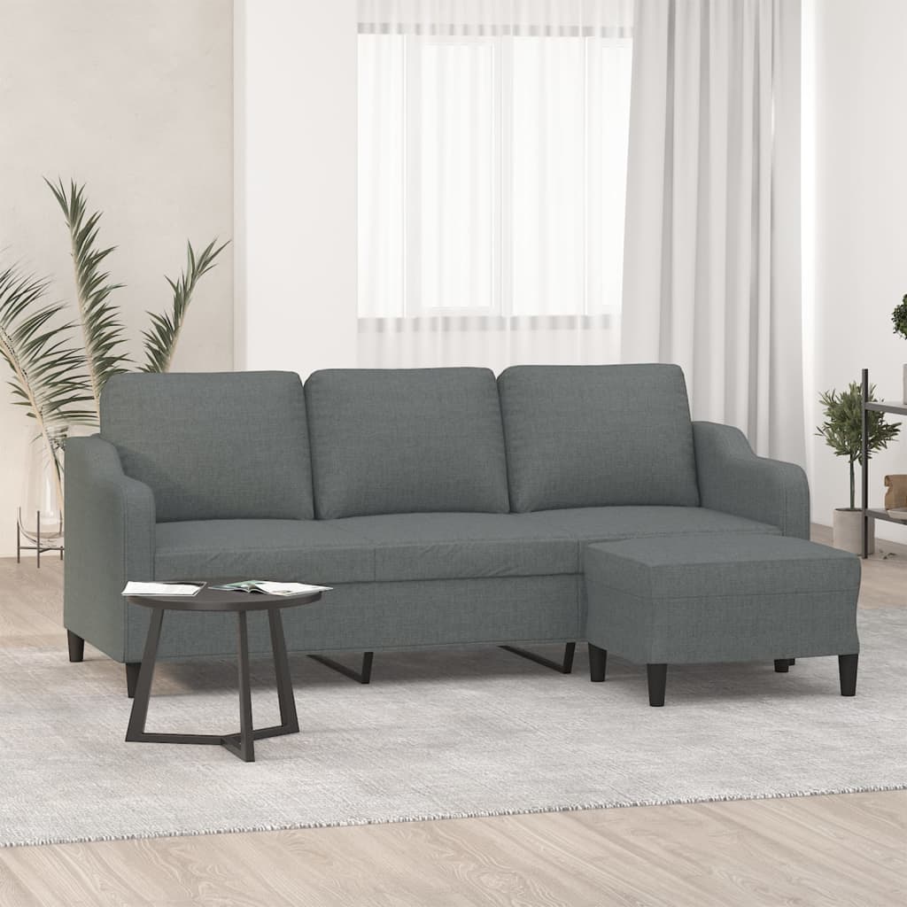 Trivietė Sofa Su Pakoja, Spalvos, 180Cm, Audinys