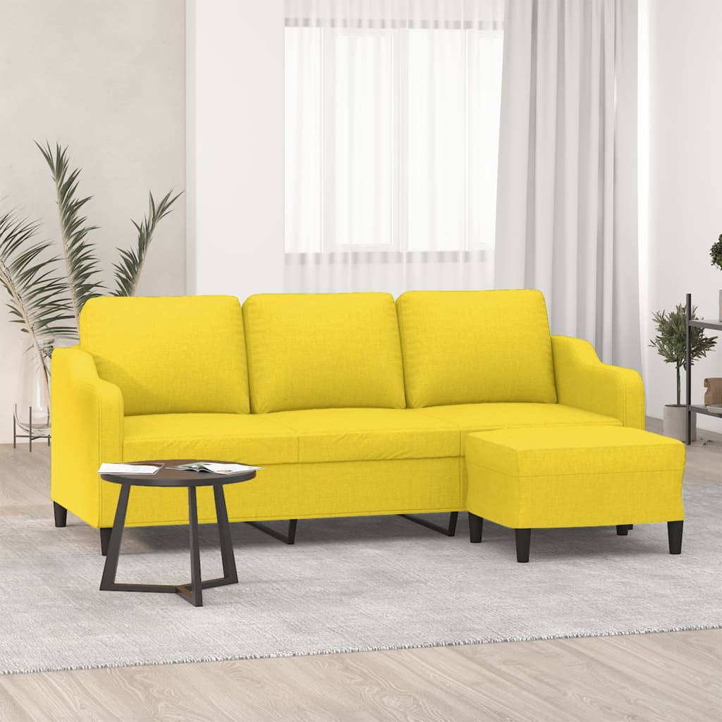 Trivietė Sofa Su Pakoja, Spalvos, 180Cm, Audinys