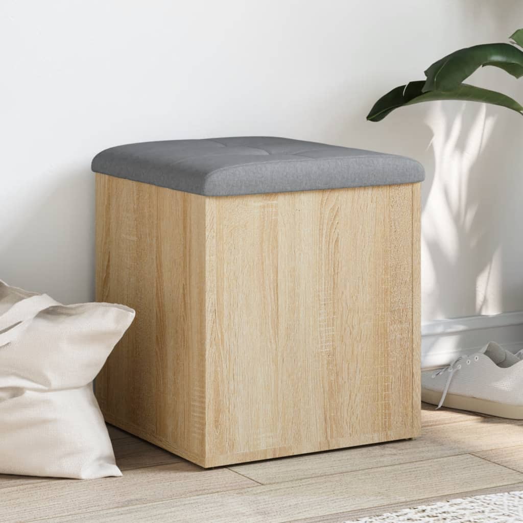 Suoliukas-Daiktadėžė, Betono, 82X42X45Cm, Apdirbta Mediena