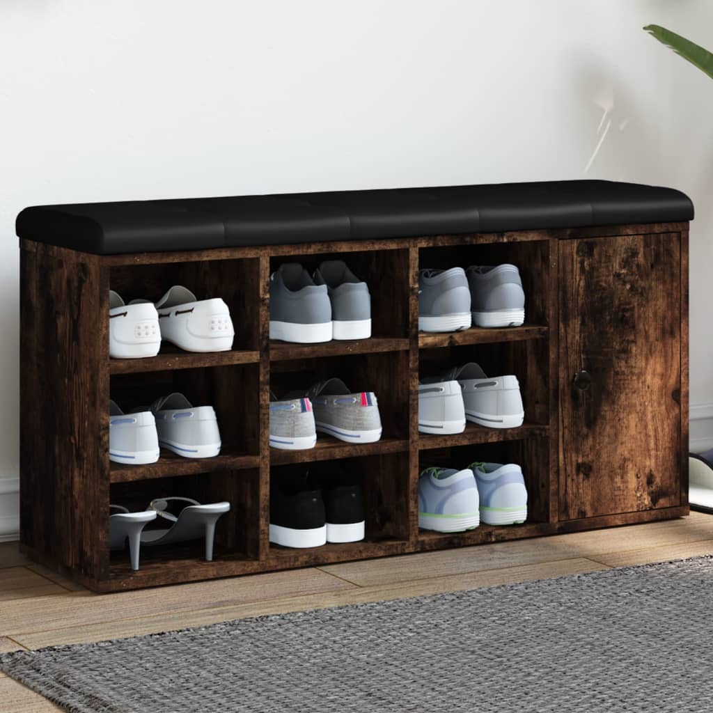 Batų Suoliukas, Juodos Spalvos, 102X32X50Cm, Apdirbta Mediena