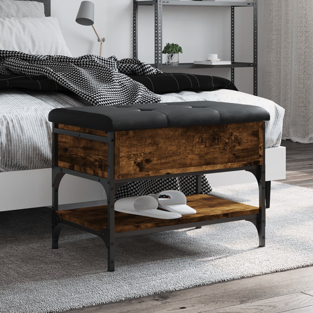 Batų Suoliukas, Pilkas Ąžuolo, 42X42X45Cm, Apdirbta Mediena