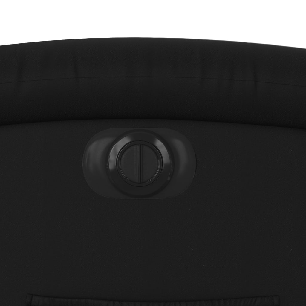 Elektrinis Atlošiamas Krėslas, Juodos Spalvos, Dirbtinė Oda