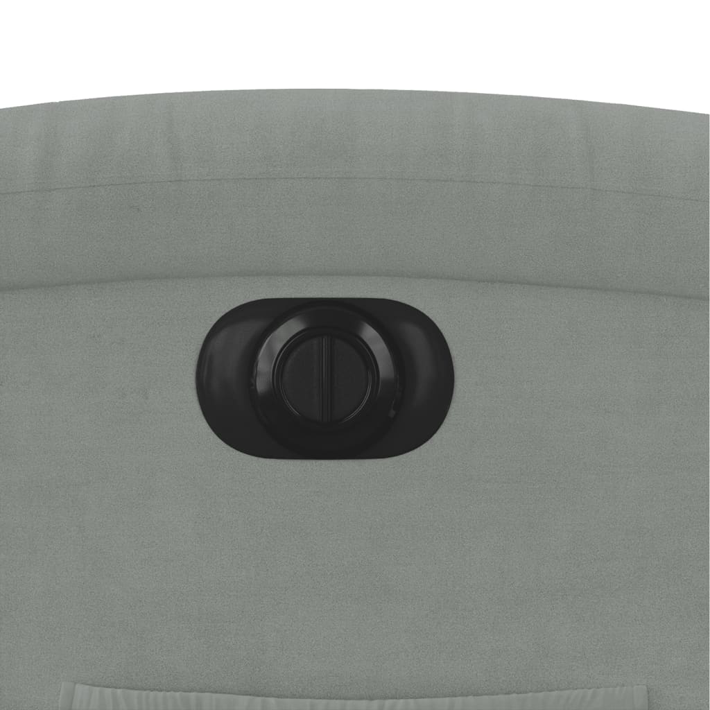 Elektrinis Atlošiamas Krėslas, Šviesiai Pilkos Spalvos, Aksomas Elektrinis Atstūmimas Atgal