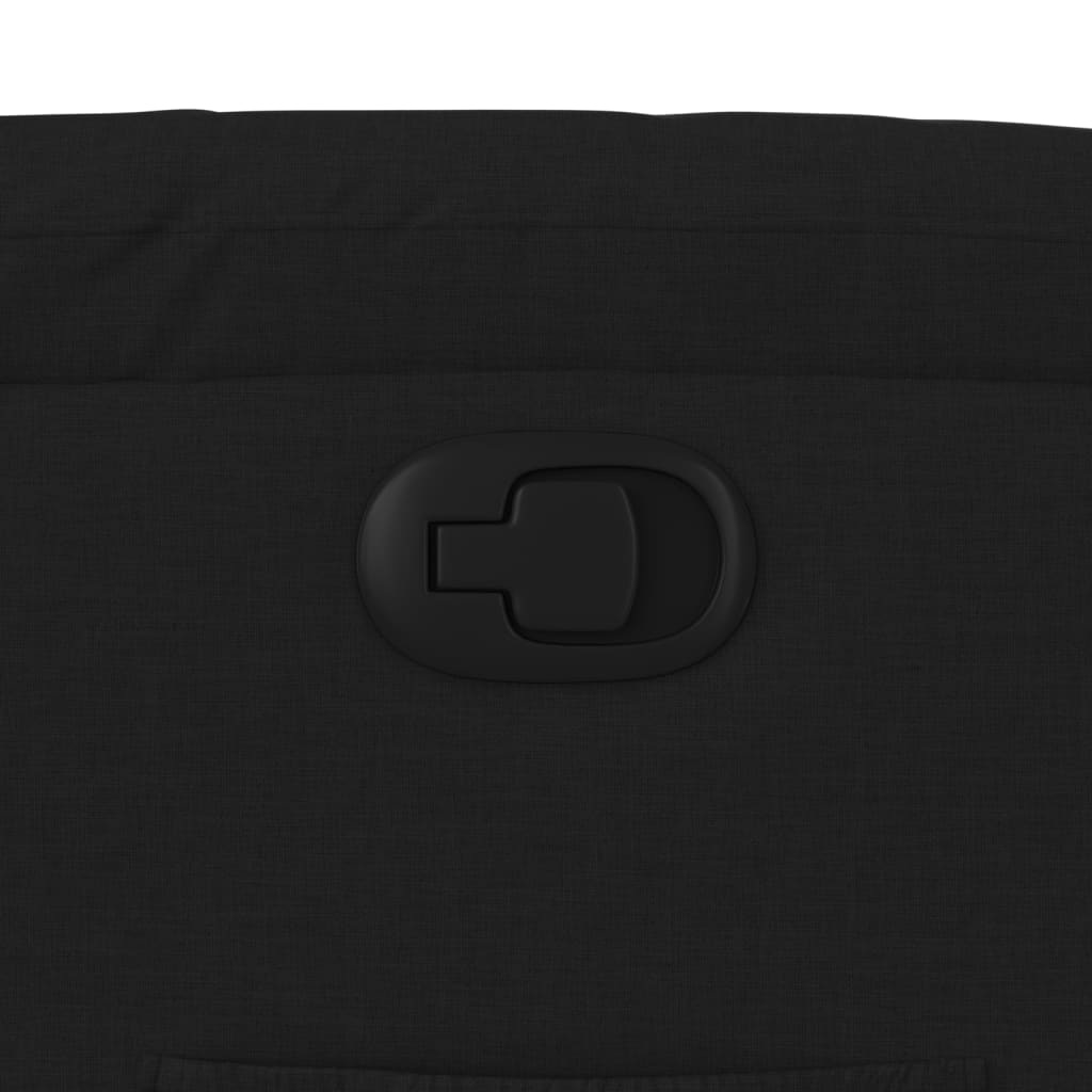 Atsistojantis Atlošiamas Krėslas, Juodos Spalvos, Audinys