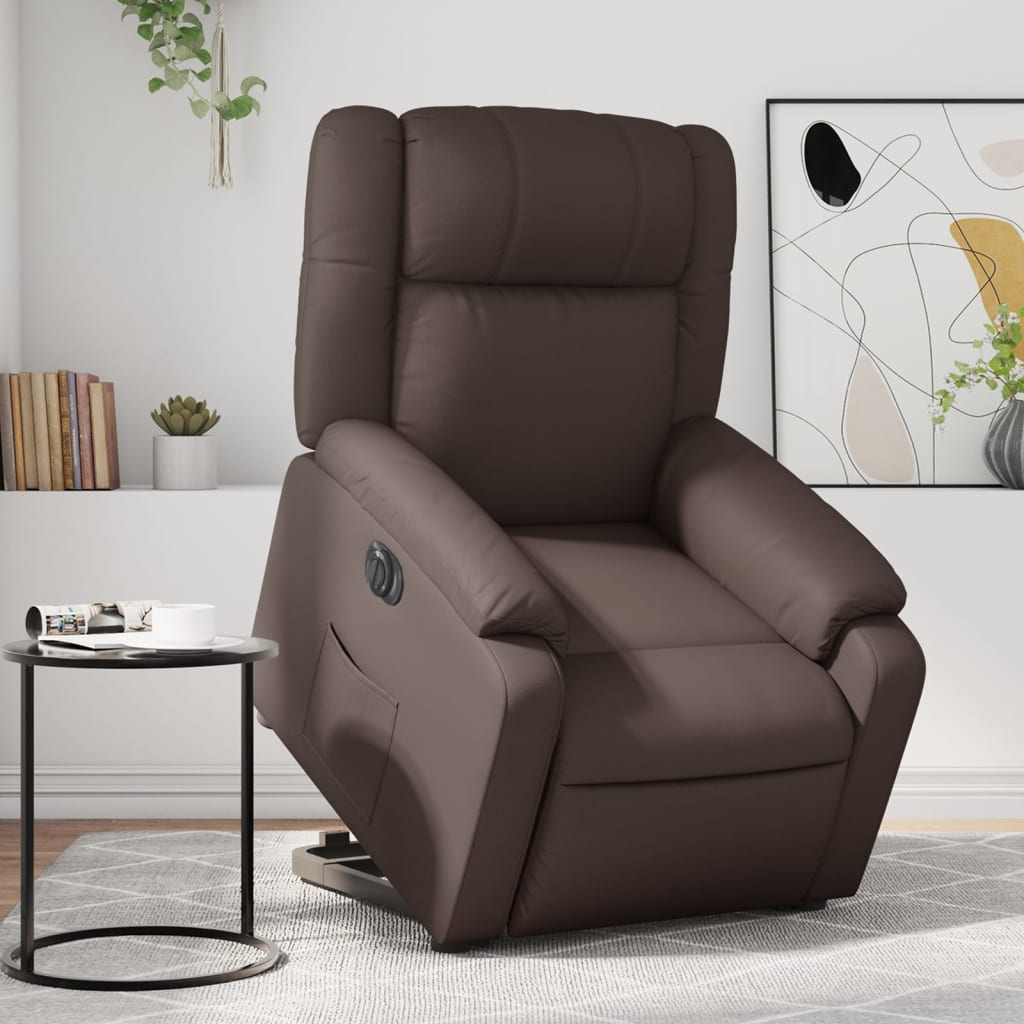 Atsistojantis Atlošiamas Masažinis Krėslas, S, Dirbtinė Oda