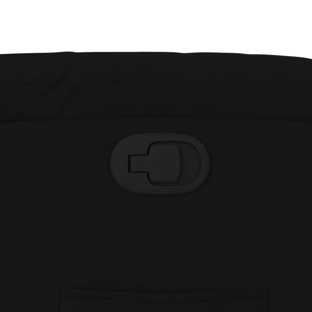 Atsistojantis Atlošiamas Krėslas, Juodos Spalvos, Audinys