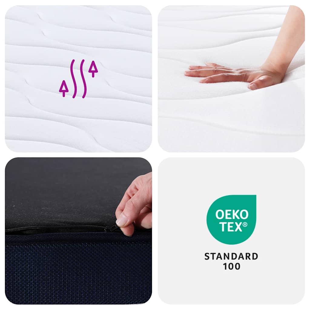 Kišeninių Spyruoklių Čiužinys, 160X200Cm, Vidutinis/Kietas