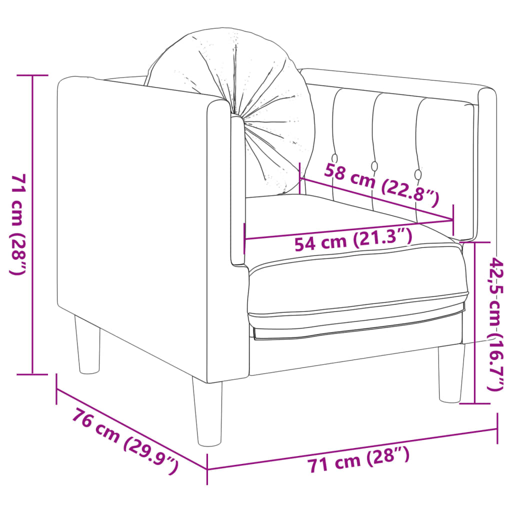 Sofos Komplektas Su Pagalvėmis, 3 Dalių, S, Aksomas