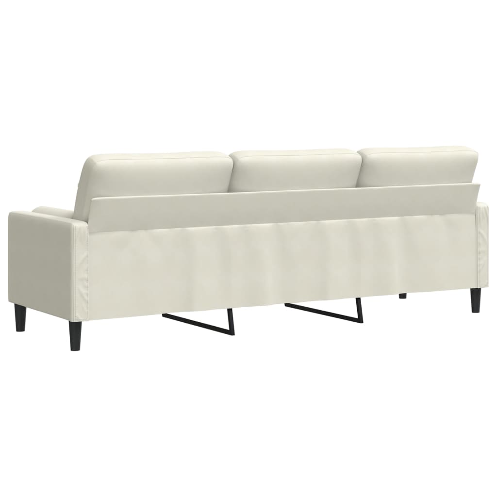 Trivietė Sofa Su Pagalvėlėmis, S Spalvos, 210Cm, Aksomas