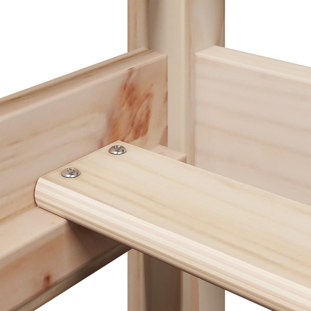 Lova Su Stogeliu, 80X200Cm, Pušies Medienos Masyvas