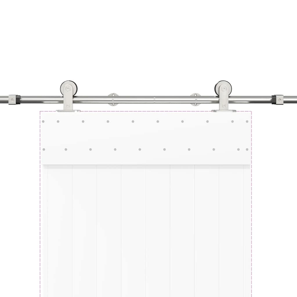 Stumdomų Durų Įrangos Rinkinys, Sidabr., 183Cm, Nerūd. Plien.