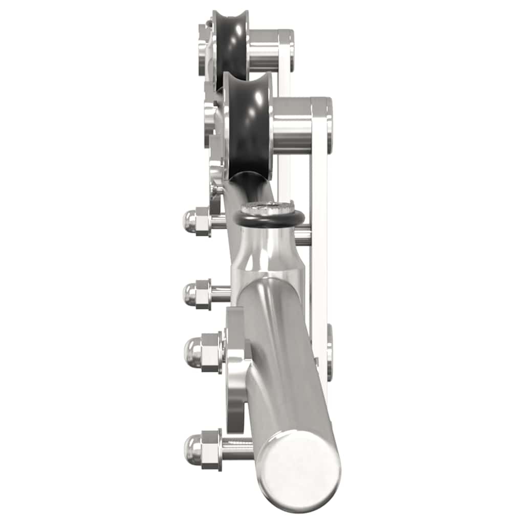 Stumdomų Durų Įrangos Rinkinys, Sidabr., 183Cm, Nerūd. Plien.