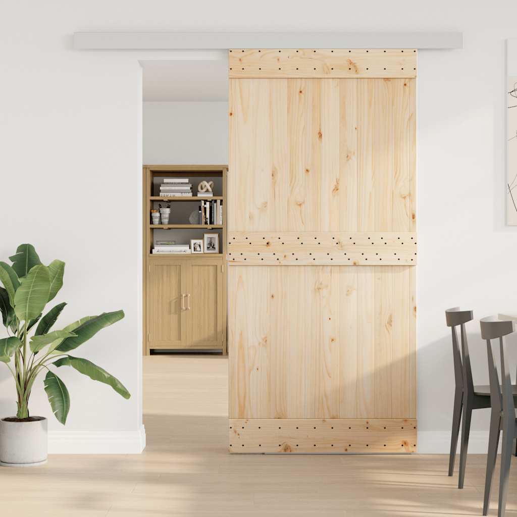 Stumdomų Durų Įrangos Rinkinys, Juodos Sp., 200Cm