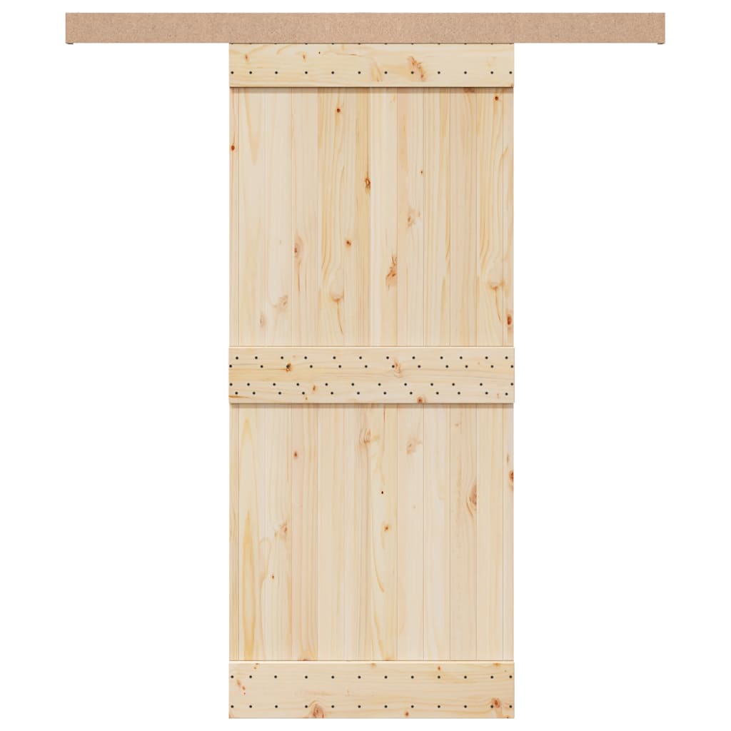 Stumdomų Durų Įrangos Rinkinys, Juodos Sp., 183Cm