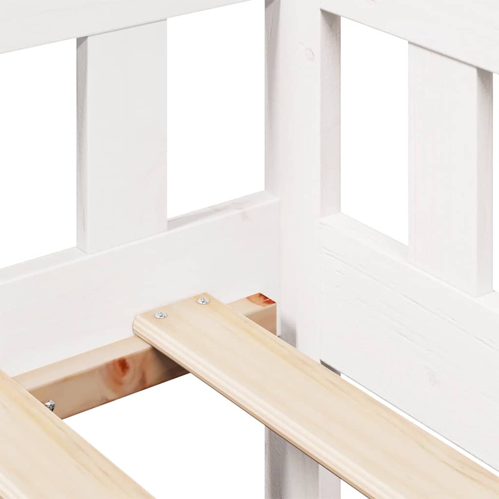 Lova Su Stalčiais, , 90X190Cm, Pušies Medienos Masyvas