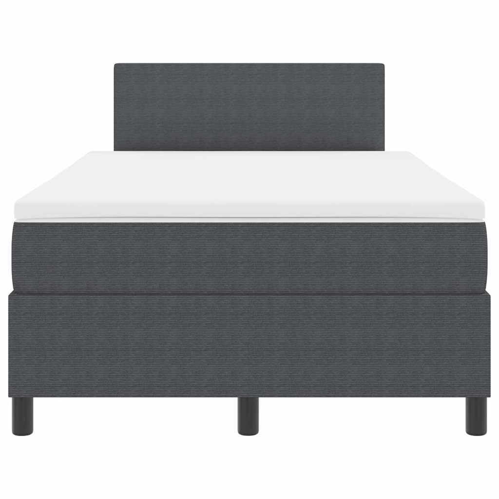 Kiemas Lova Su Galvūgalio Tamsiai Pilka Ir Balta 120 X 200 Cm