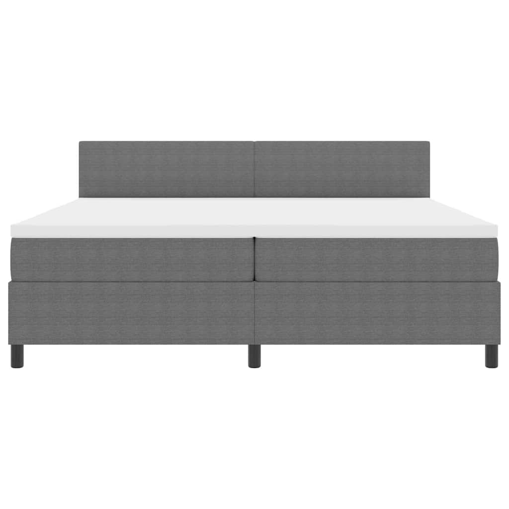 Kiemas Lova Šviesiai Pilka Ir Balta. 203 X 200 X 88 Cm