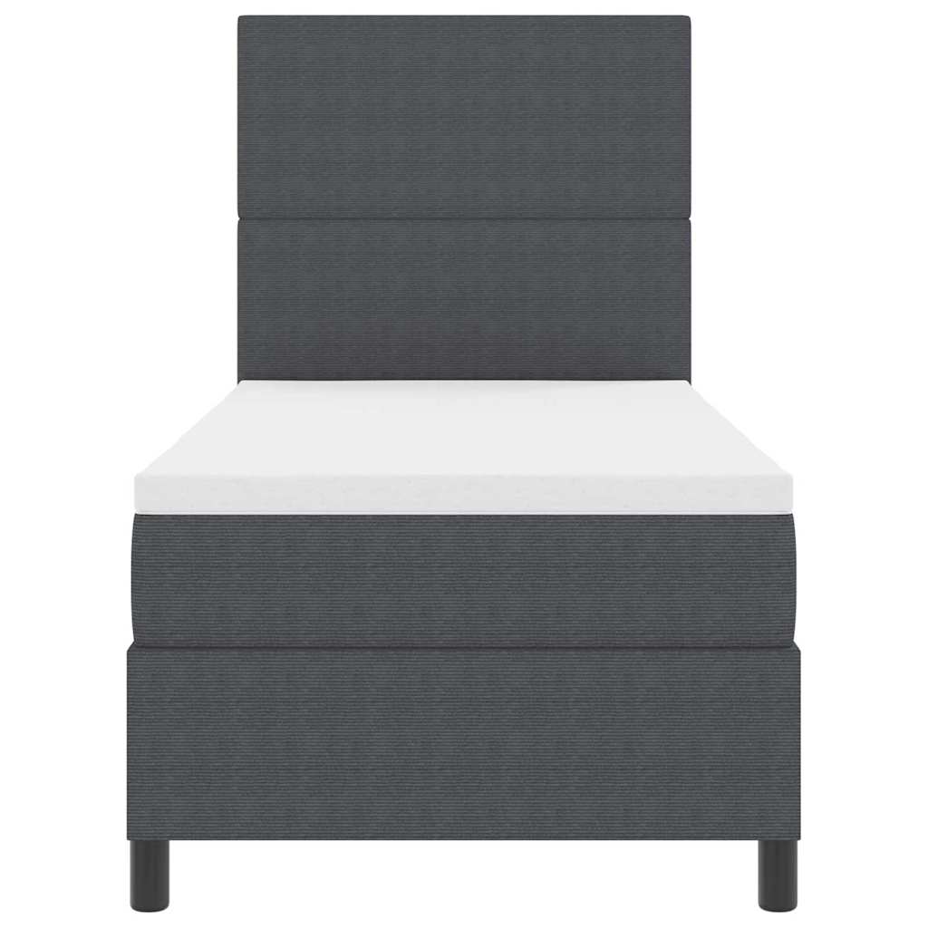 Kiemas Lova Su Galvūgalio Tamsiai Pilka Ir Balta 100 X 200 Cm