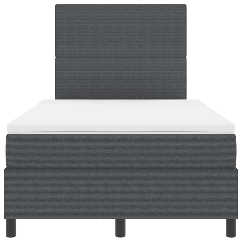 Kiemas Lova Su Galvūgalio Tamsiai Pilka Ir Balta 120 X 200 Cm