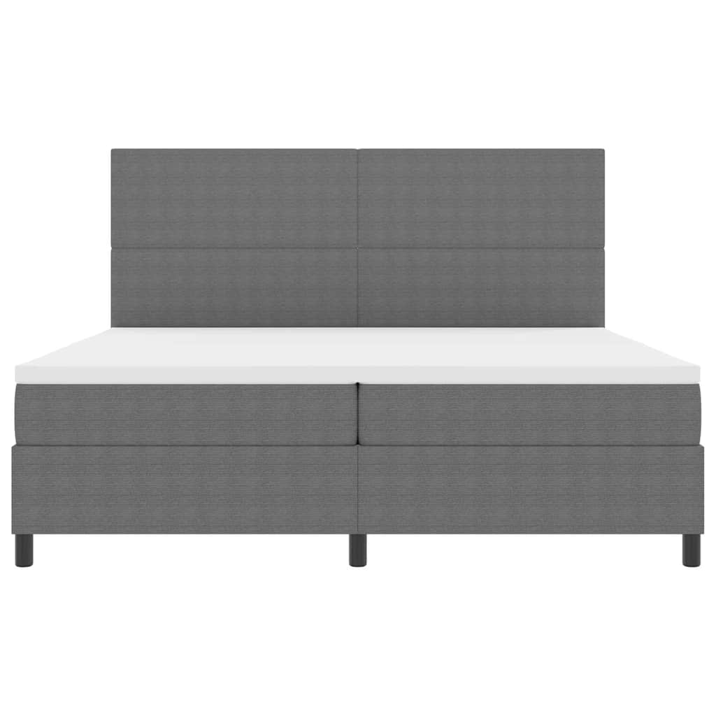 Kiemas Lova Šviesiai Pilka Ir Balta. 203 X 200 X 128 Cm