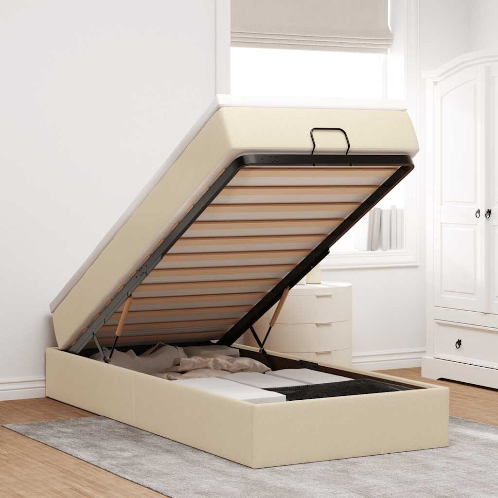 Osmanų Lova Su Čiužiniu, , 140X190Cm, Audinys