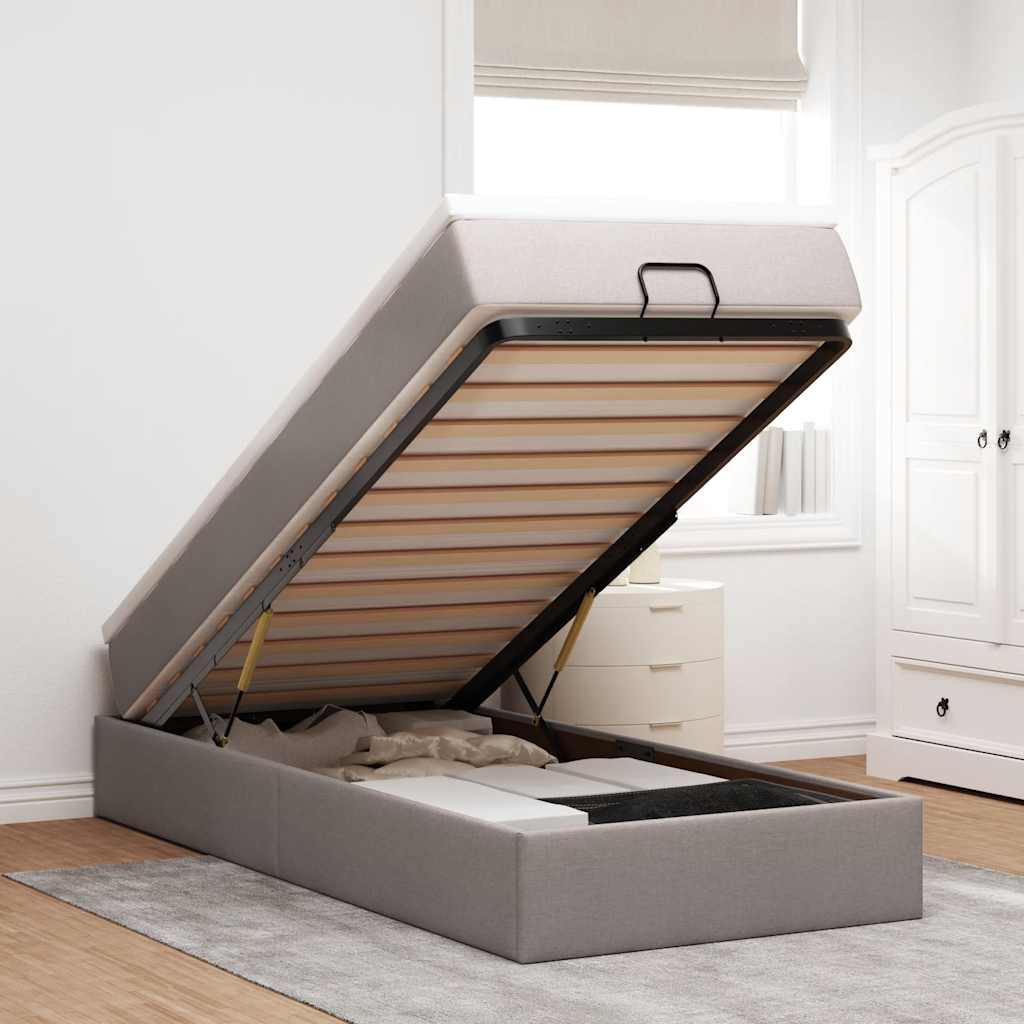 Osmanų Lova Su Čiužiniu, , 140X190Cm, Audinys