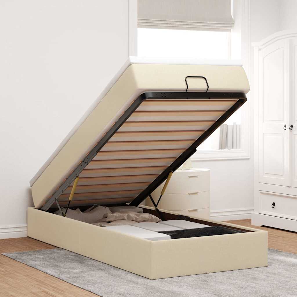 Osmanų Lova Su Čiužiniu, , 140X190Cm, Audinys