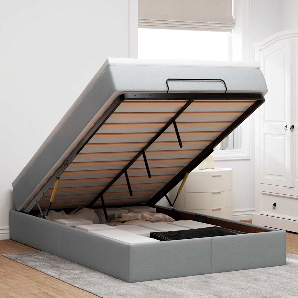 Osmanų Lova Su Čiužiniu, , 140X190Cm, Audinys